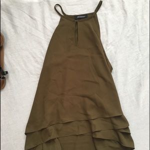 Army Green Tank Blouse